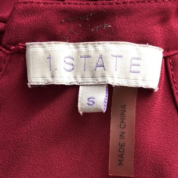 1 STATE Sleeveless blouse open side Size Small - Picture 7 of 9